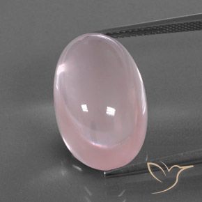 17.87ct Natural Luz rosa Quartzo Rosa, oval, Transparente/Translúcido
