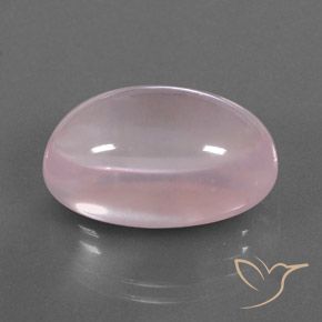 Quartzo Rosa Luz rosa Natural 17.87ct, oval, Transparente/Translúcido