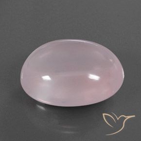 Quartzo Rosa Luz rosa Natural 47.13ct, oval, Transparente/Translúcido