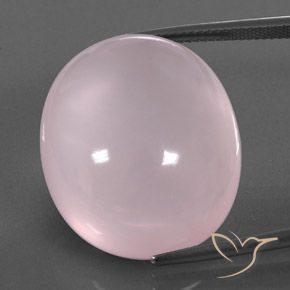 47.42ct Natural Rosa chiclete Quartzo Rosa, oval, Transparente/Translúcido