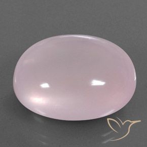 Quartzo Rosa Rosa chiclete Natural 47.42ct, oval, Transparente/Translúcido