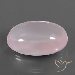 Quartzo Rosa Rosa chiclete Natural 51.74ct, oval, Transparente/Translúcido