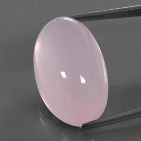 Quartzo rosa rosa natural 45,32ct, transparente, transparente/translúcido