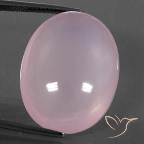 38.81ct Natural Luz rosa Quartzo Rosa, oval, Transparente/Translúcido