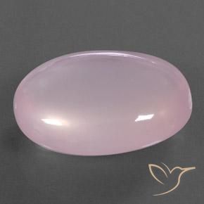 Quartzo Rosa Luz rosa Natural 38.81ct, oval, Transparente/Translúcido