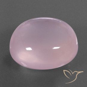 Quartzo Rosa Luz rosa Natural 39.41ct, oval, Transparente/Translúcido
