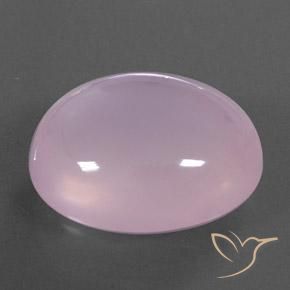 Quartzo Rosa Luz rosa Natural 41.98ct, oval, Transparente/Translúcido