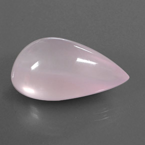 Quartzo rosa rosa natural 24,58ct, transparente, transparente/translúcido