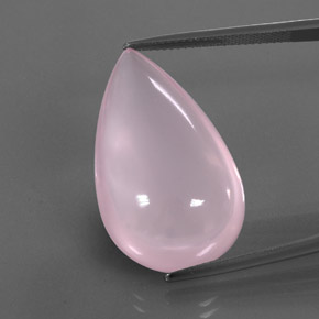Quartzo rosa rosa natural 30,86ct, transparente, transparente/translúcido