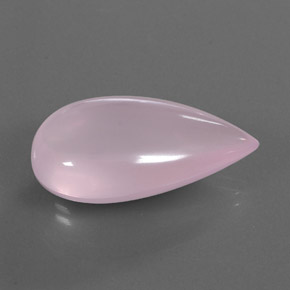 Quartzo rosa rosa natural 30,86ct, transparente, transparente/translúcido