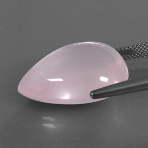 Quartzo rosa rosa claro natural 26,63ct, transparente, transparente/translúcido