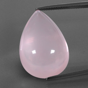 Quartzo rosa rosa natural 33,86ct, transparente, transparente/translúcido