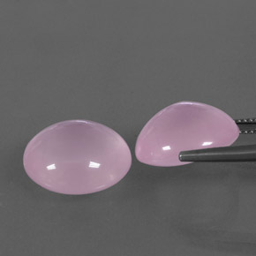 Pedras preciosas de quartzo rosa rosa natural de 22,61 ct, transparente, transparente/translúcido