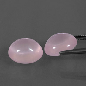 Pedras preciosas de quartzo rosa rosa natural de 21,50 ct, transparente, transparente/translúcido