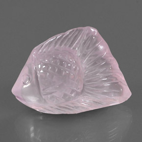 Quartzo rosa rosa natural 22,58ct, transparente, transparente/translúcido
