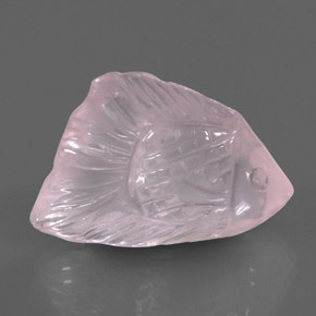 Quartzo rosa rosa natural 22,58ct, transparente, transparente/translúcido