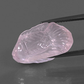 Quartzo rosa rosa natural 9,75ct, transparente, transparente/translúcido