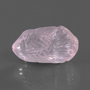 Quartzo rosa rosa natural 9,75ct, transparente, transparente/translúcido