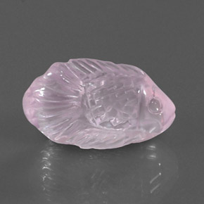 Quartzo rosa rosa natural 9,75ct, transparente, transparente/translúcido