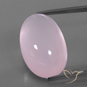 36.69ct Natural Luz rosa Quartzo Rosa, oval, Transparente/Translúcido