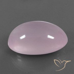 Quartzo Rosa Rosa chiclete Natural 36.36ct, oval, Transparente/Translúcido