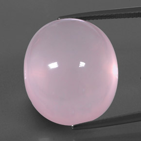 Quartzo rosa rosa natural 43,64ct, transparente, transparente/translúcido