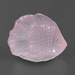 Quartzo rosa rosa natural 31,53ct, transparente, transparente/translúcido