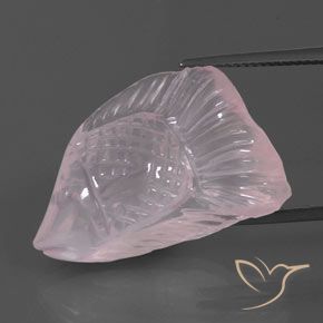 Quartzo rosa rosa natural 21,66ct, transparente, transparente/translúcido