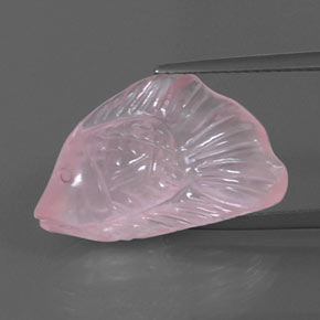 Quartzo rosa rosa natural 8,48ct, transparente, transparente/translúcido