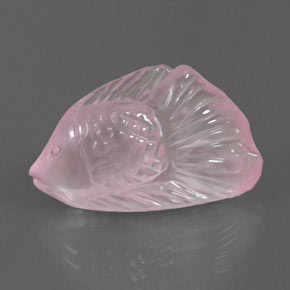 Quartzo rosa rosa natural 8,48ct, transparente, transparente/translúcido