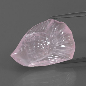 Quartzo rosa rosa natural 10,90ct, transparente, transparente/translúcido
