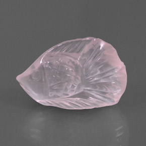 Quartzo rosa rosa natural 10,90ct, transparente, transparente/translúcido