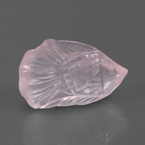 Quartzo rosa rosa natural 10,90ct, transparente, transparente/translúcido