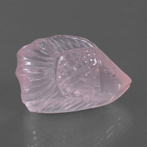 Quartzo Rosa Rosa chiclete Natural 20.13ct, Transparente, Transparente/Translúcido