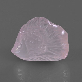 Quartzo rosa rosa natural 13,17ct, transparente, transparente/translúcido
