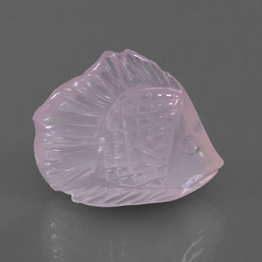 Quartzo rosa rosa natural 13,17ct, transparente, transparente/translúcido