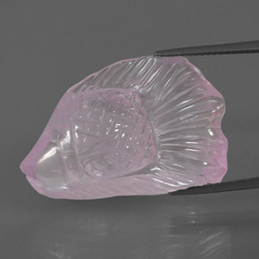 Quartzo rosa rosa natural 30,01ct, transparente, transparente/translúcido
