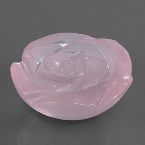 Quartzo rosa rosa natural 40,85ct, transparente, transparente/translúcido