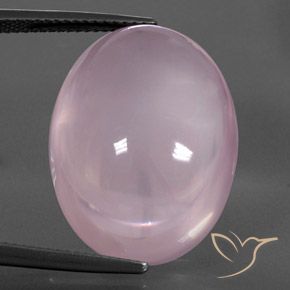 28.75ct Natural Luz rosa Quartzo Rosa, oval, Transparente/Translúcido
