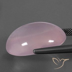 Quartzo Rosa Luz rosa Natural 28.75ct, oval, Transparente/Translúcido