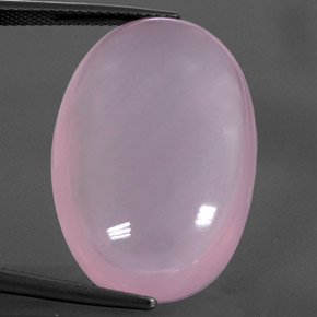 Quartzo Rosa Rosa Cereja Claro Natural 31.88ct, Transparente, Transparente/Translúcido