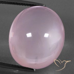 29.85ct Natural Luz rosa Quartzo Rosa, oval, Transparente/Translúcido