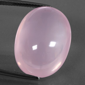 Quartzo rosa rosa natural 24,40ct, transparente, transparente/translúcido