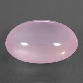 Quartzo rosa rosa natural 24,40ct, transparente, transparente/translúcido