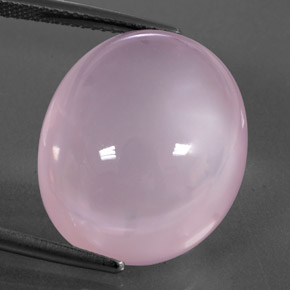 Quartzo rosa rosa natural 24,67ct, transparente, transparente/translúcido