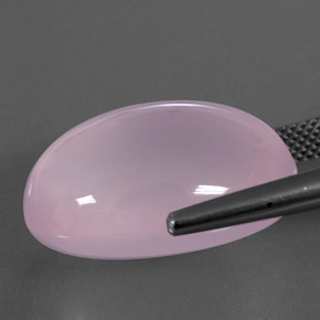 Quartzo Rosa Rosa chiclete Natural 26.23ct, Transparente, Transparente/Translúcido