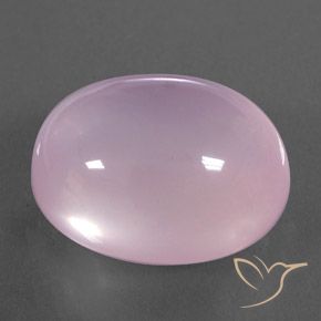Quartzo Rosa Luz rosa Natural 23.63ct, oval, Transparente/Translúcido