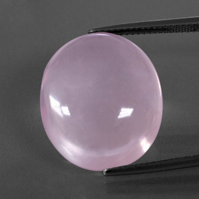 Quartzo rosa rosa natural 23,73ct, transparente, transparente/translúcido