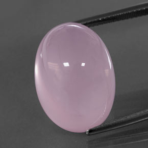 Quartzo rosa rosa natural 28,81ct, transparente, transparente/translúcido