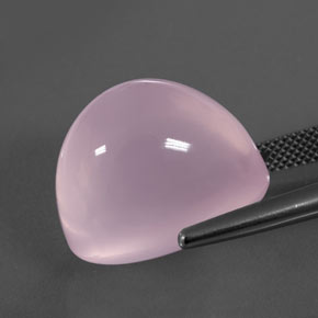 Quartzo rosa rosa natural 28,81ct, transparente, transparente/translúcido